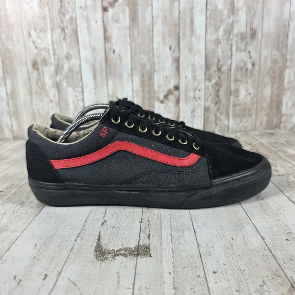 Vans Old Skool‎ SF Vansguard Black Red Rooster Skate Shoes Mens 11.5